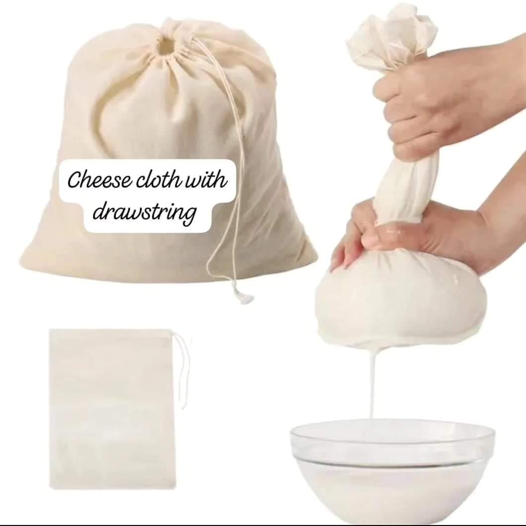 Cheese cloth with drawstring