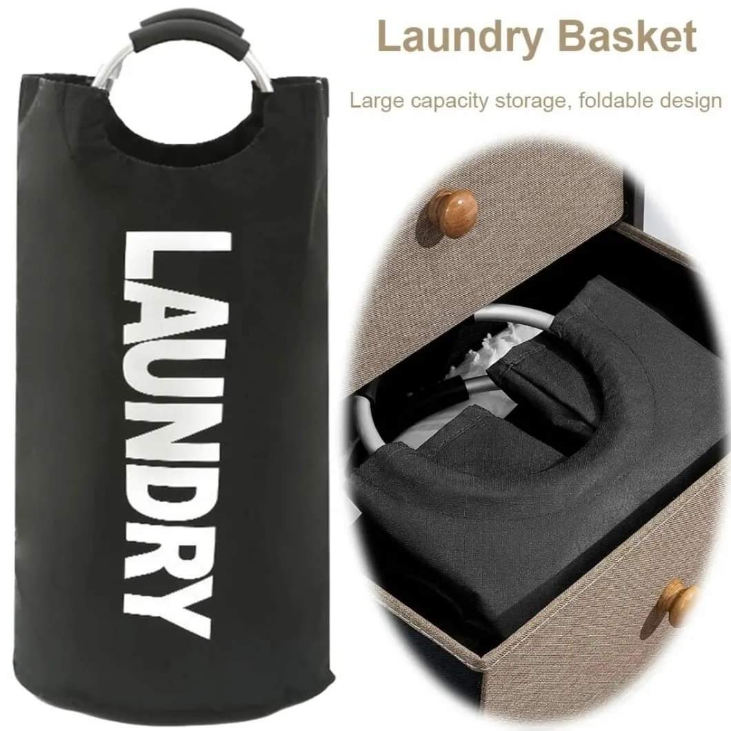 Foldable large capacity laundry basket