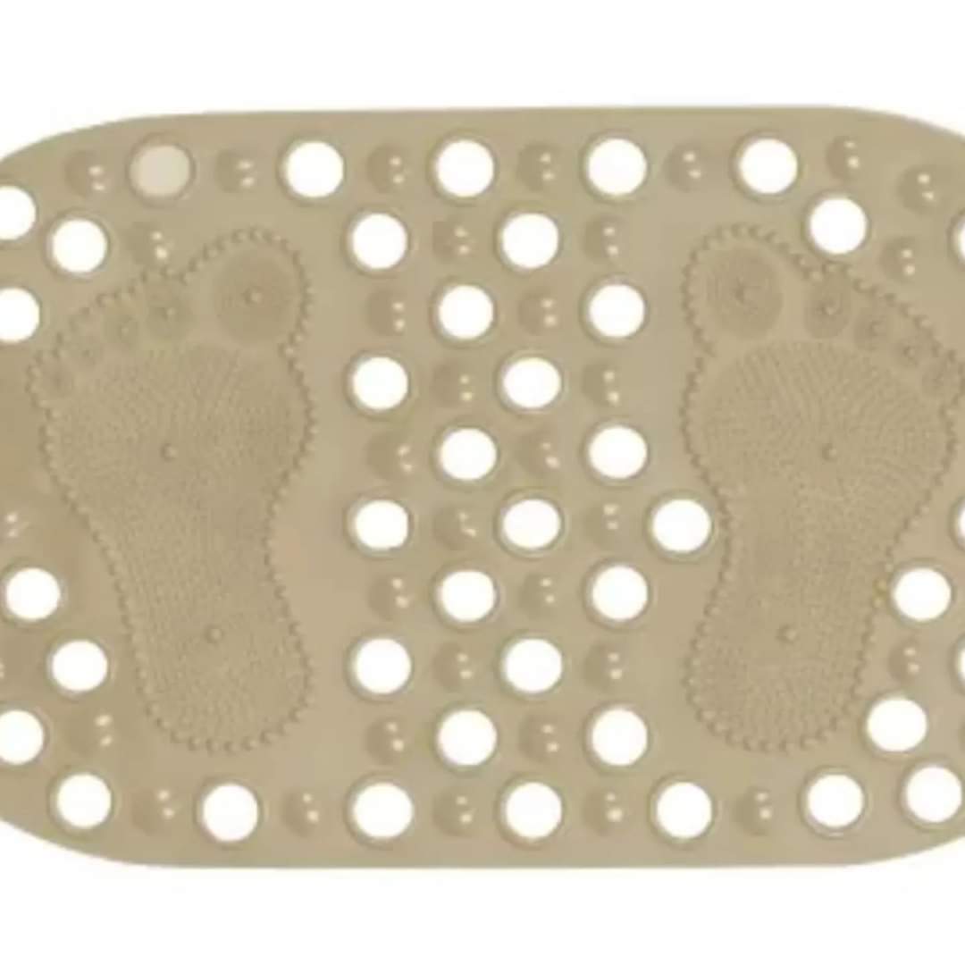 Bathroom antislip mat with footprints