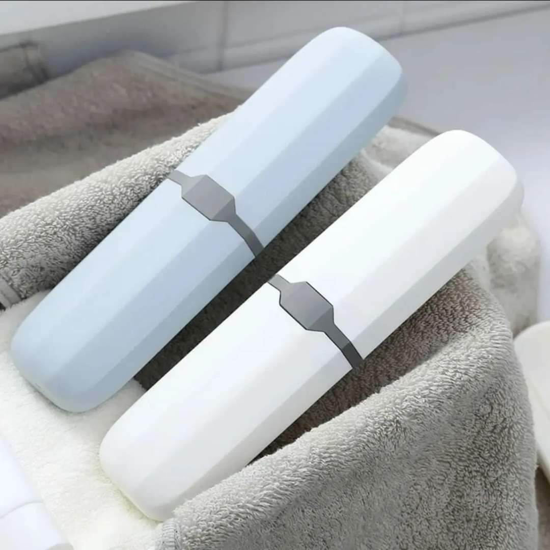 Portable tooth brush/paste holder