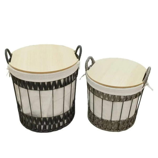 2 in 1 wooden table with storage