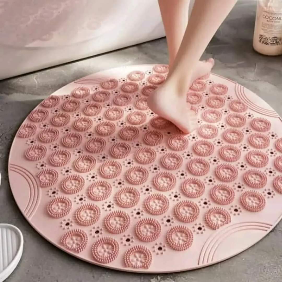 Round antslip bathroom mats