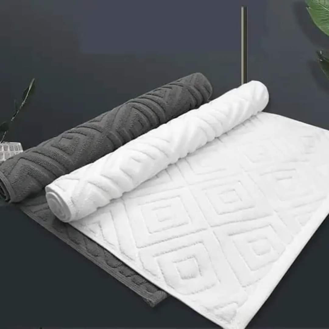 White Cotton Bathroom mats