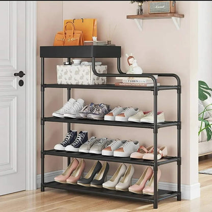 Simple entryway shoe rack