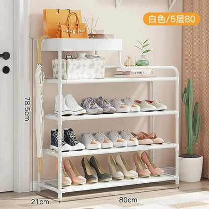 Simple entryway shoe rack