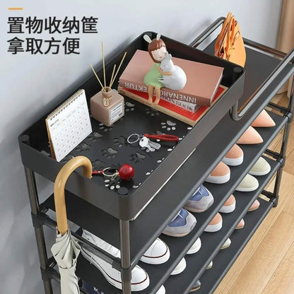 Simple entryway shoe rack
