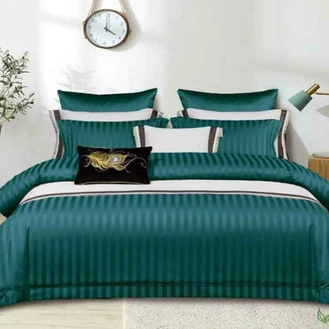 Cotton Satin Stripped Duvet cover sets