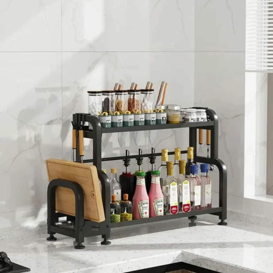 2 tier multifunctional spice rack