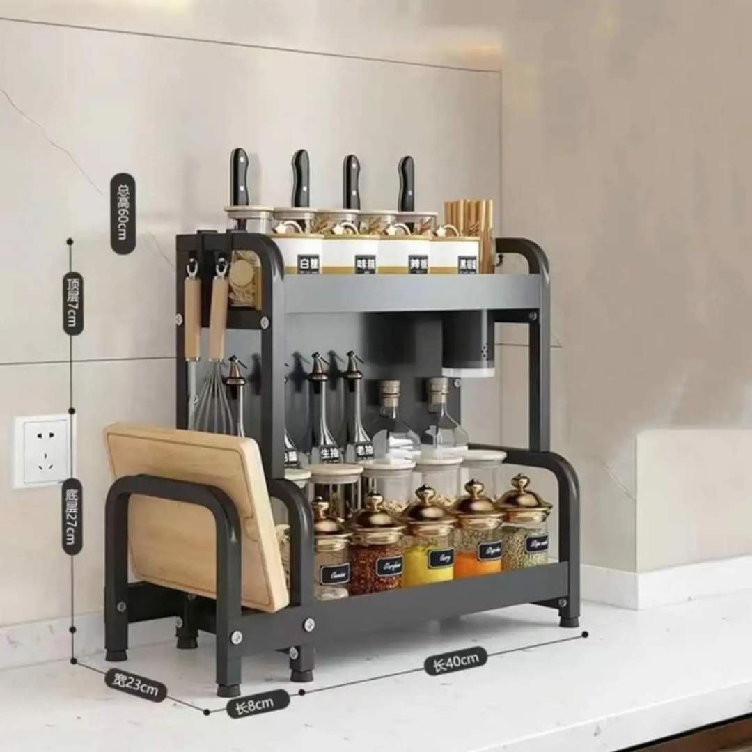 2 tier multifunctional spice rack