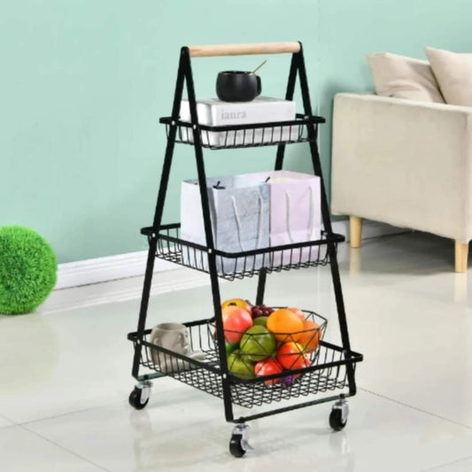 3 tier multiple purposes organizer rack With wheels