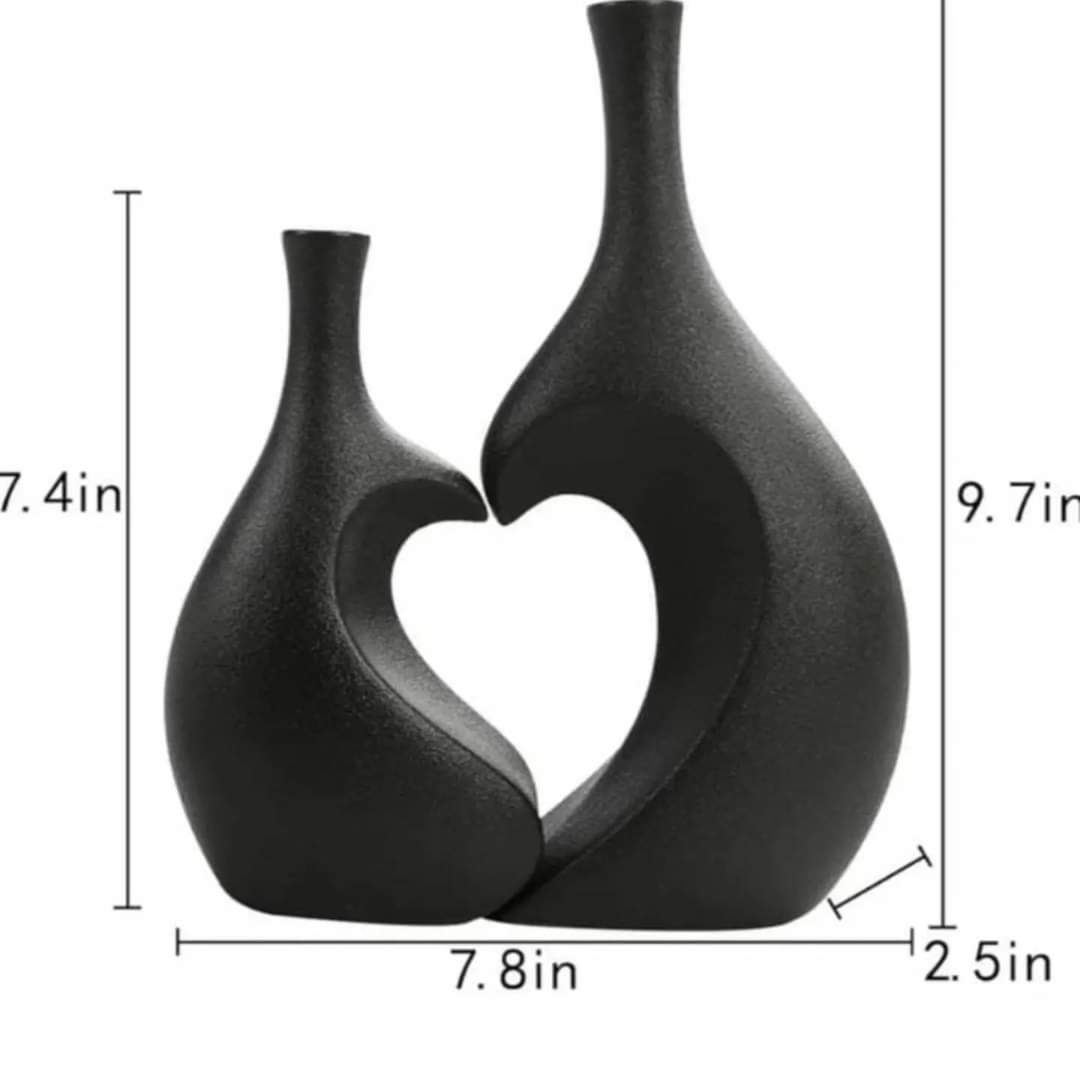 Decorative heart shape vase