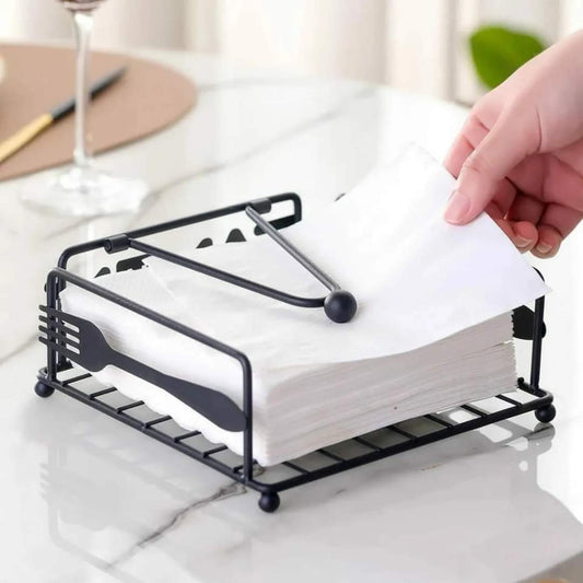 Black  Metal Napkin Holder