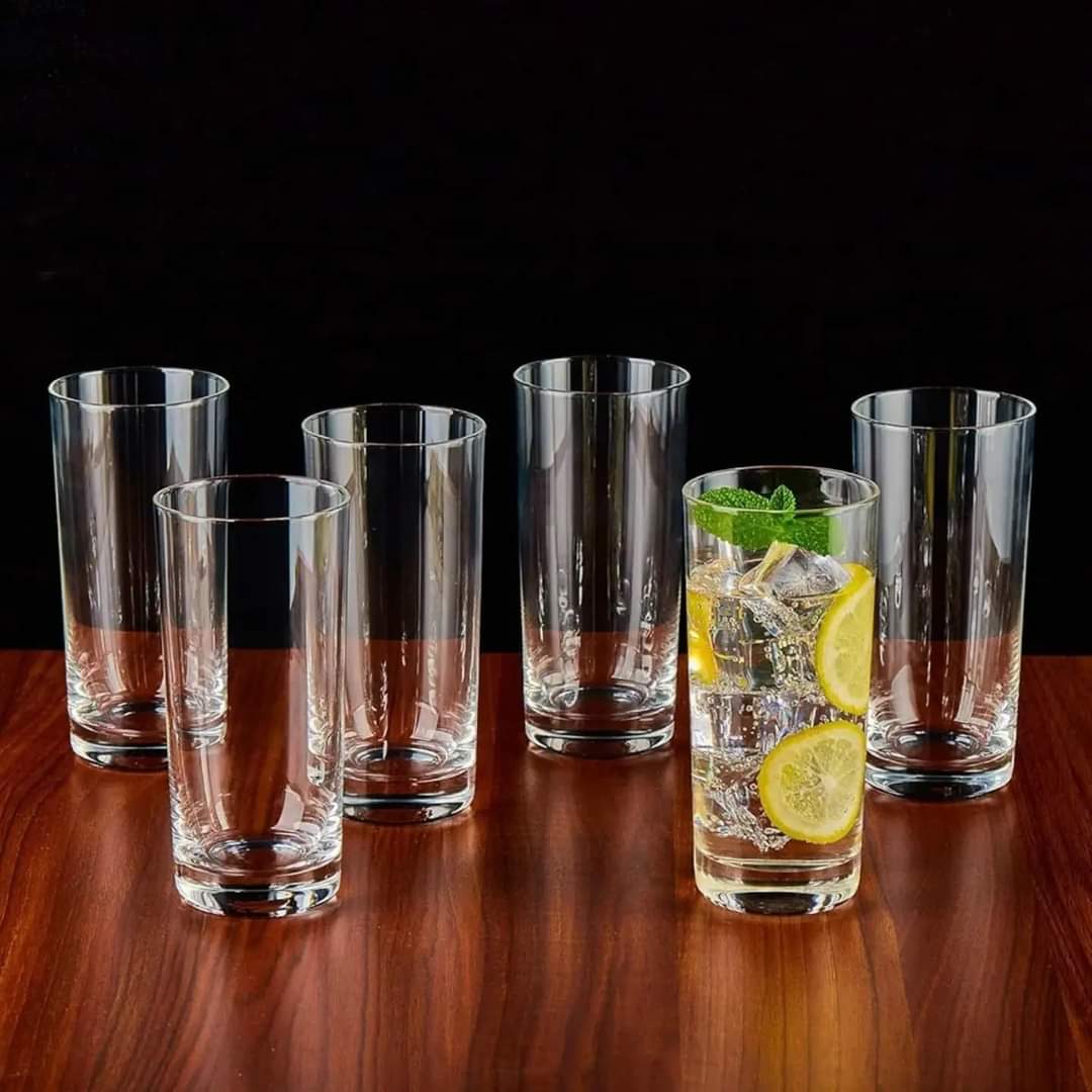 6pcs slim juice glasses