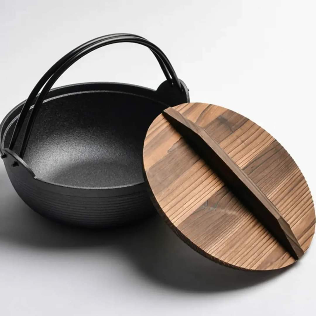 Pure Cast Iron Flat Bottom Wok