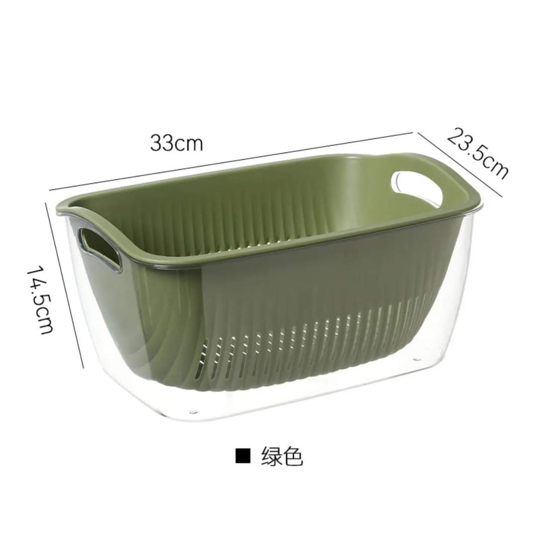 Double layer drain basket