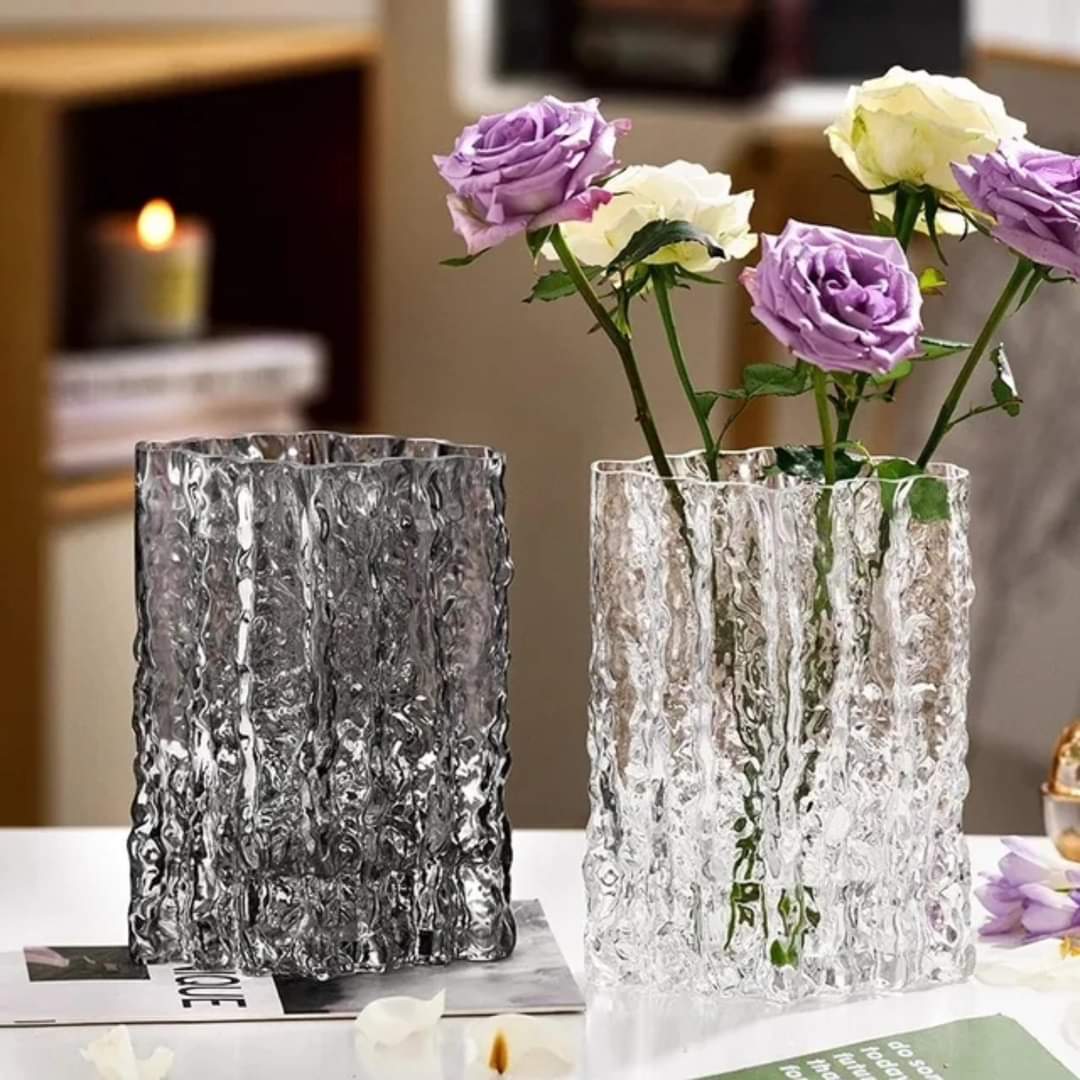 Heavy duty glass vase