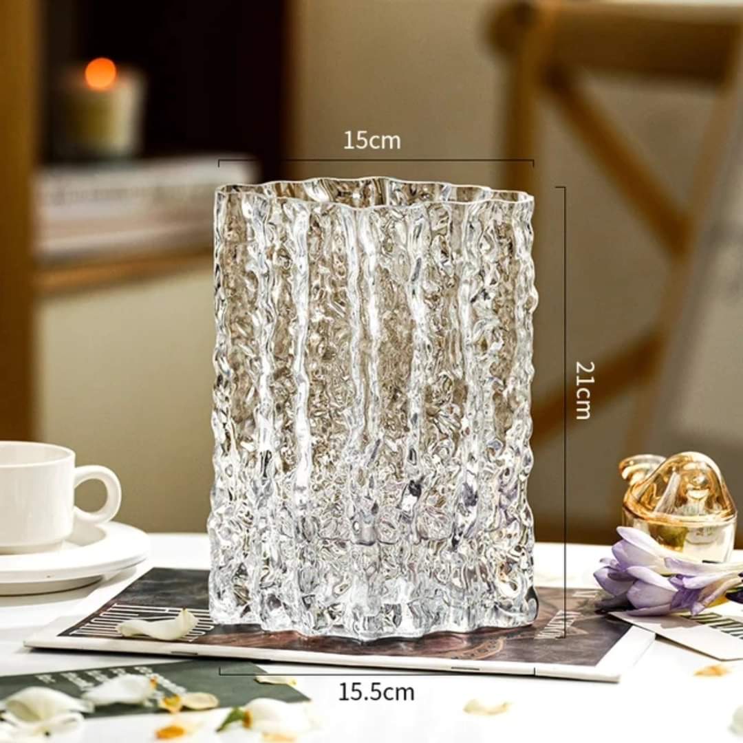 Heavy duty glass vase