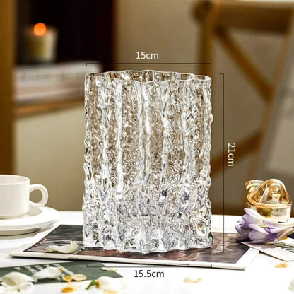 Flower glass vase