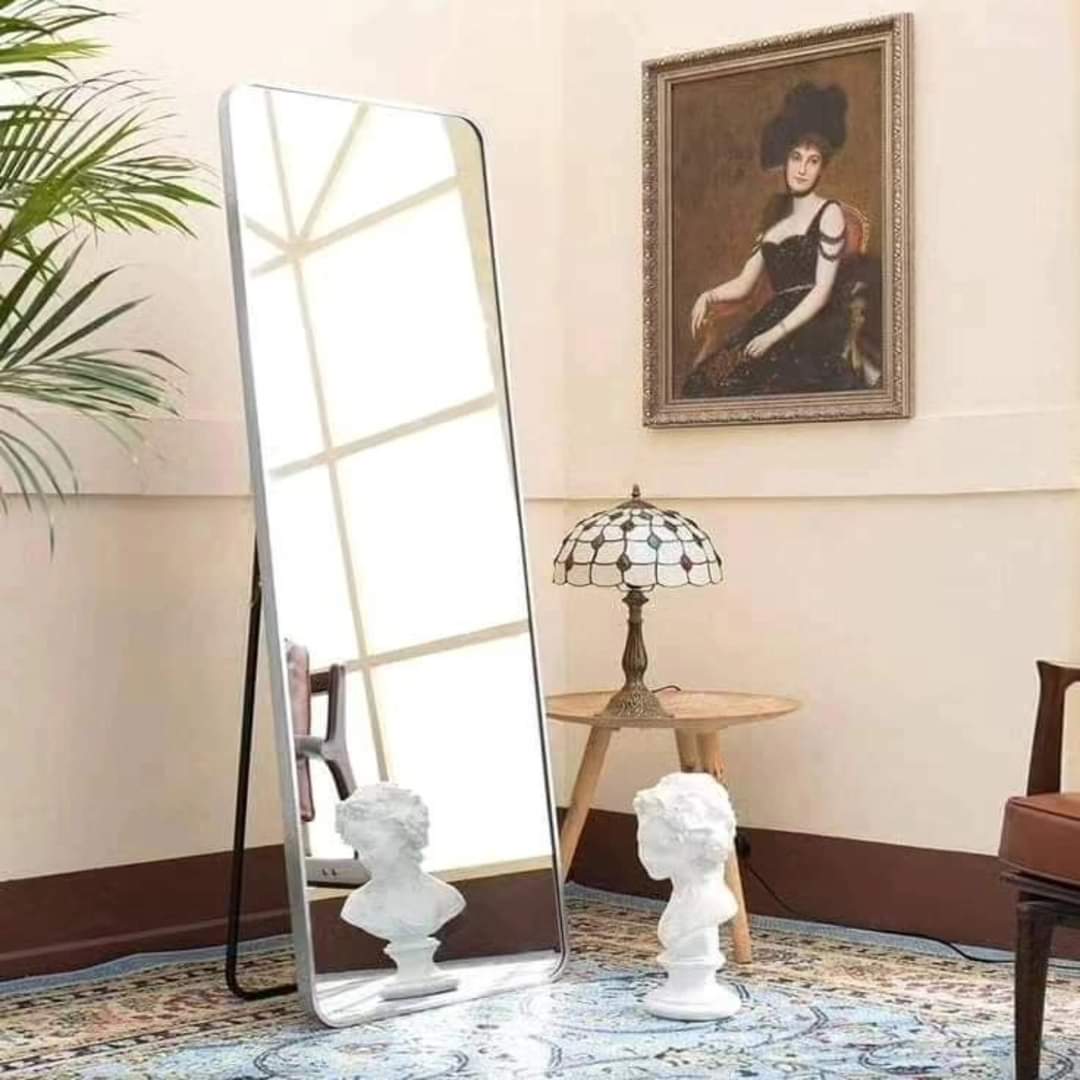 Unbreakable Full Length Mirror with Metallic Frame