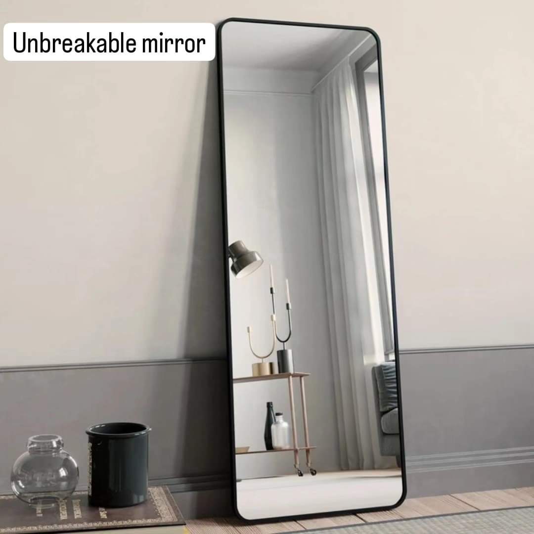 Unbreakable Full Length Mirror with Metallic Frame