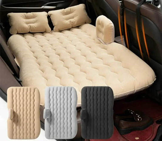 Portable inflatable car back seat matress