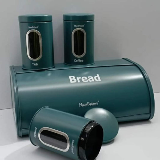 Bread Storage bin with 3 pcs cannisters