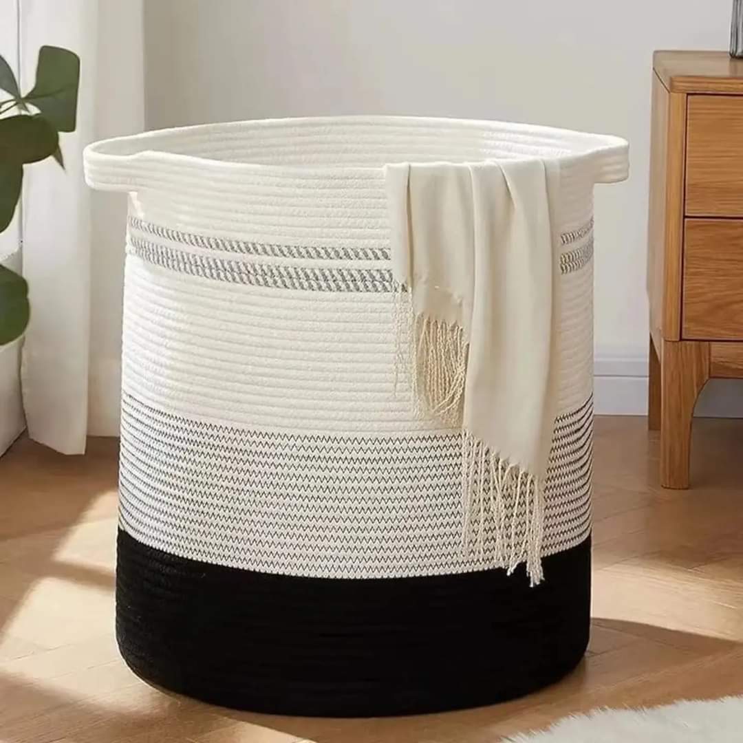 Cotton Rope Laundry Basket