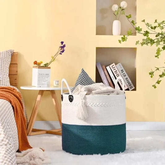 Cotton Rope Laundry Basket