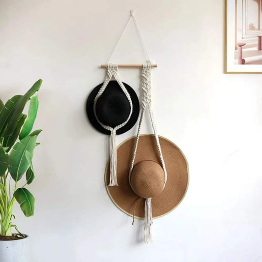 Cotton Hanging Hat Woven Organizer