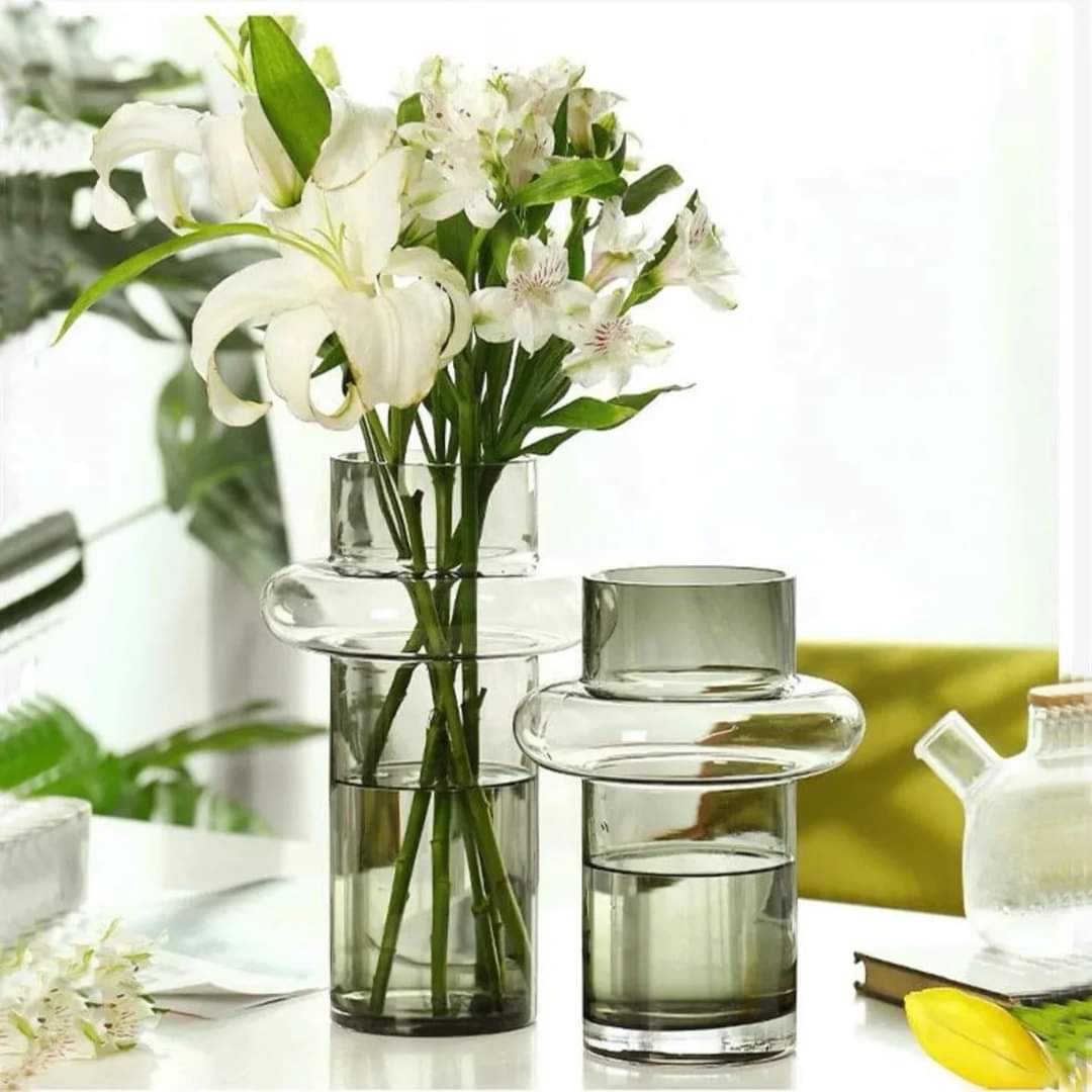 High Quality clear glass vase