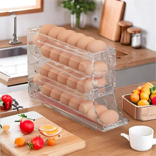 Acrylic 4 layer Rolling egg dispenser