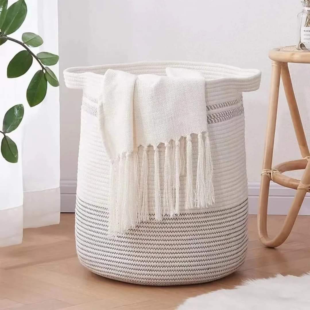 Hand woven multi-purpose basket