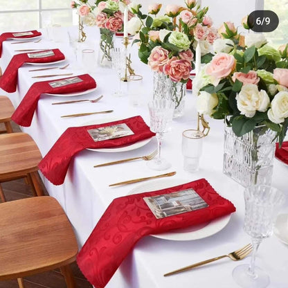 6pc Dinning Table  Napkins
