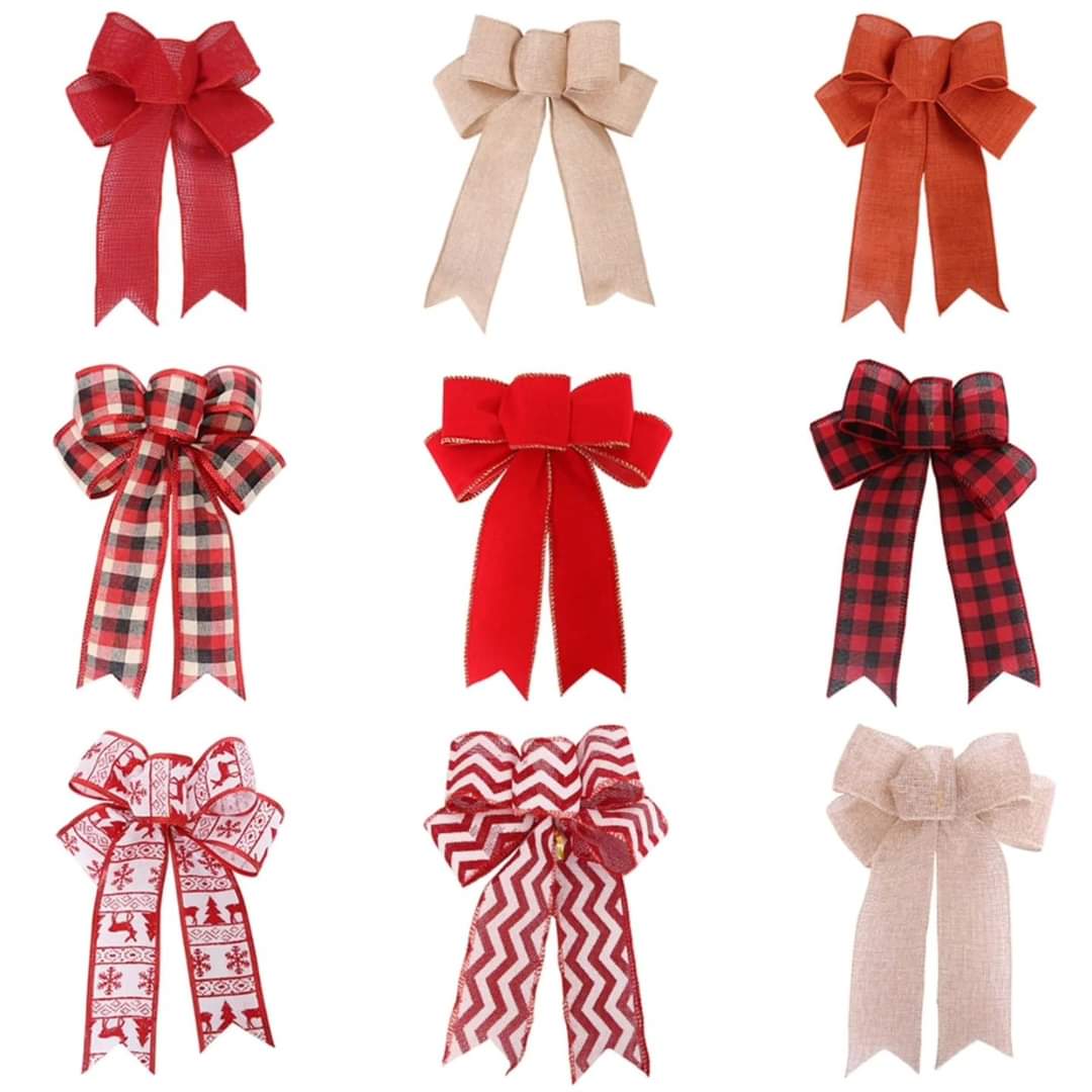 Christmas Glitter Ribbon Bows