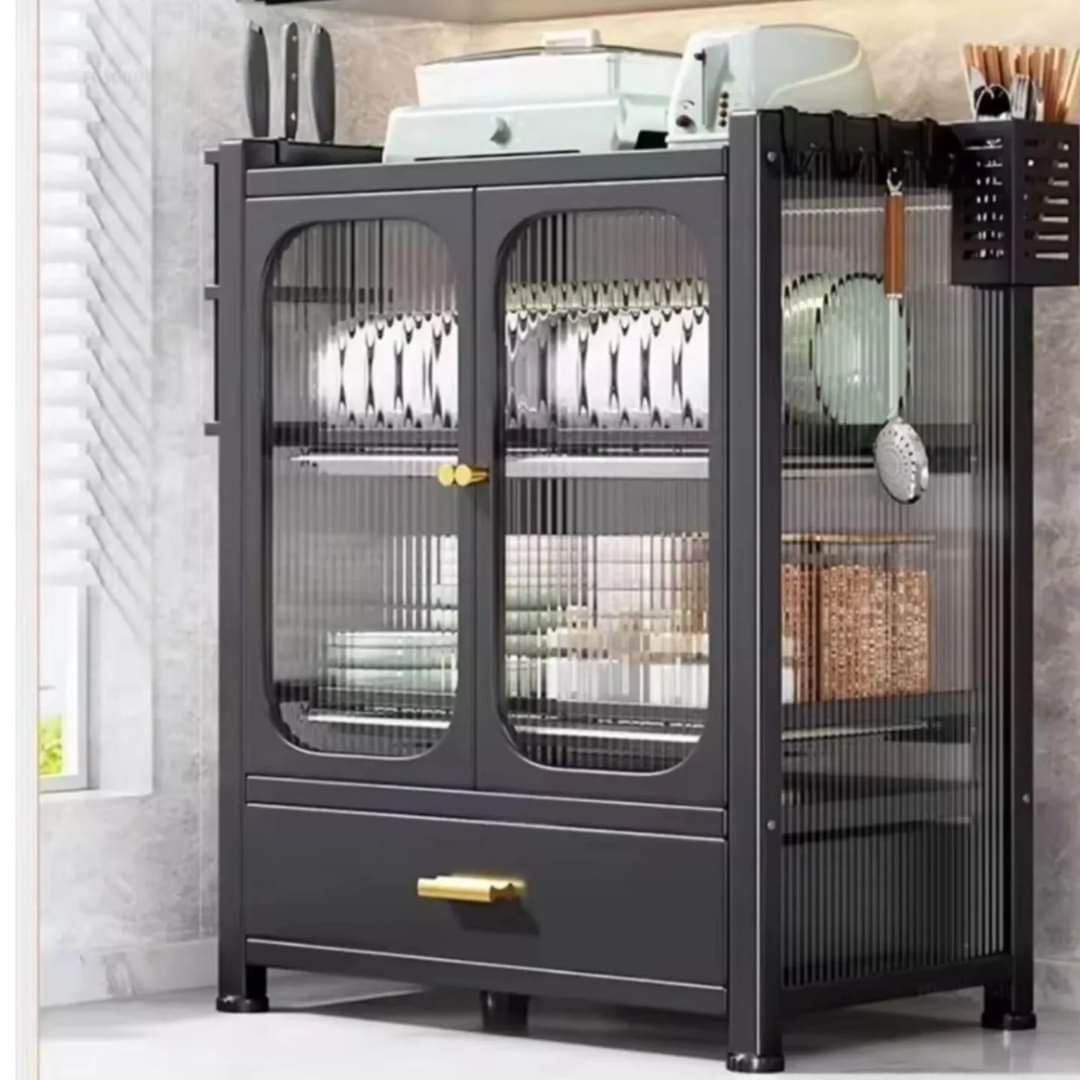 Kitchen Countertop dish rack with Drawers