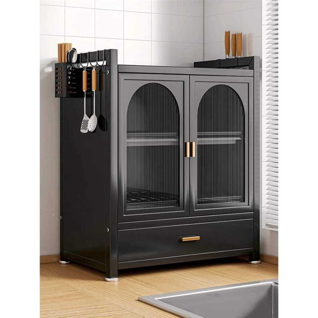 Kitchen Countertop dish rack with Drawers