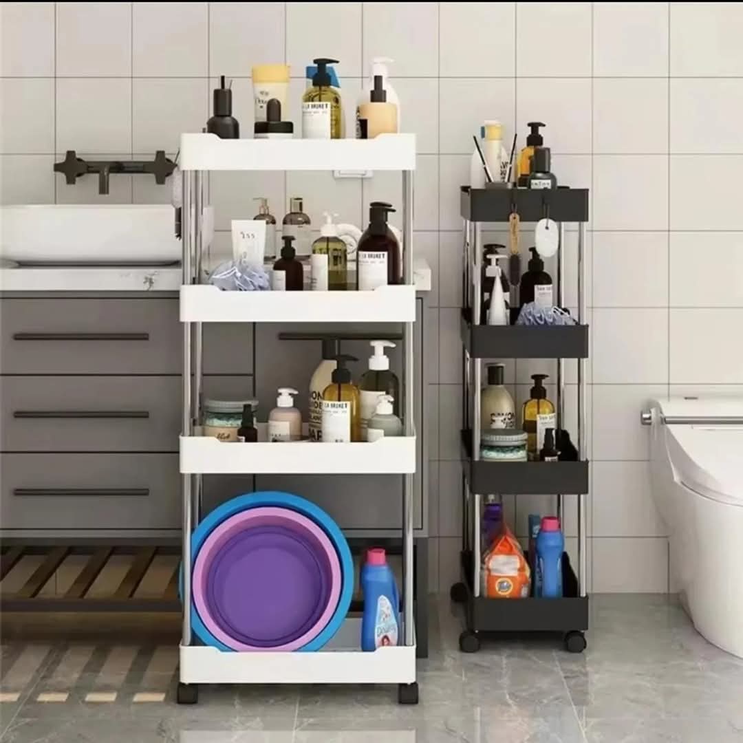 4 layer Vegetable storage rack with wheels