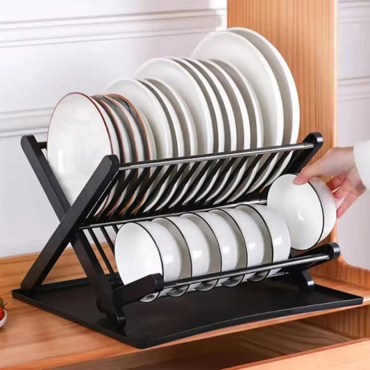 Foldable Dish Drainer Rack