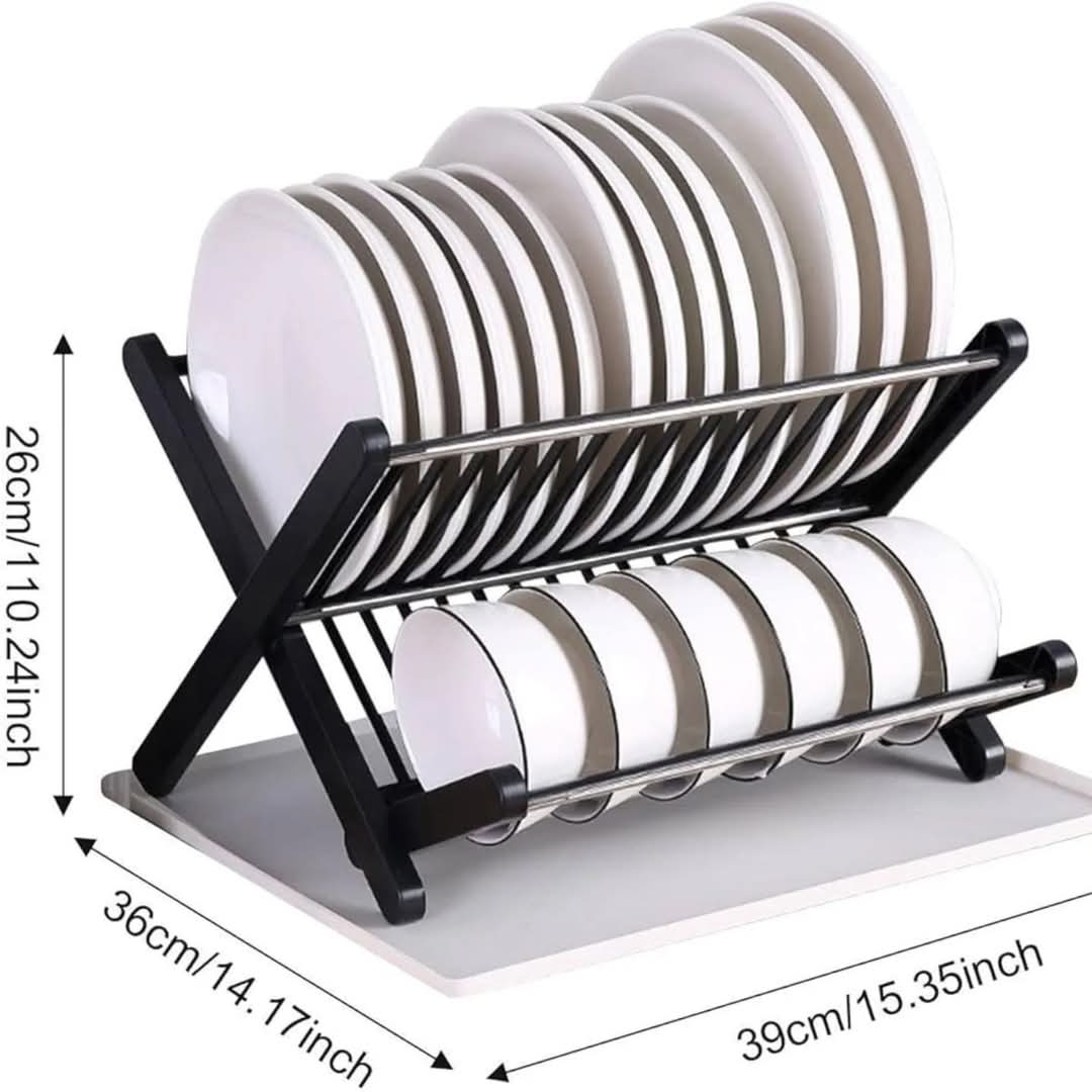 Foldable Dish Drainer Rack
