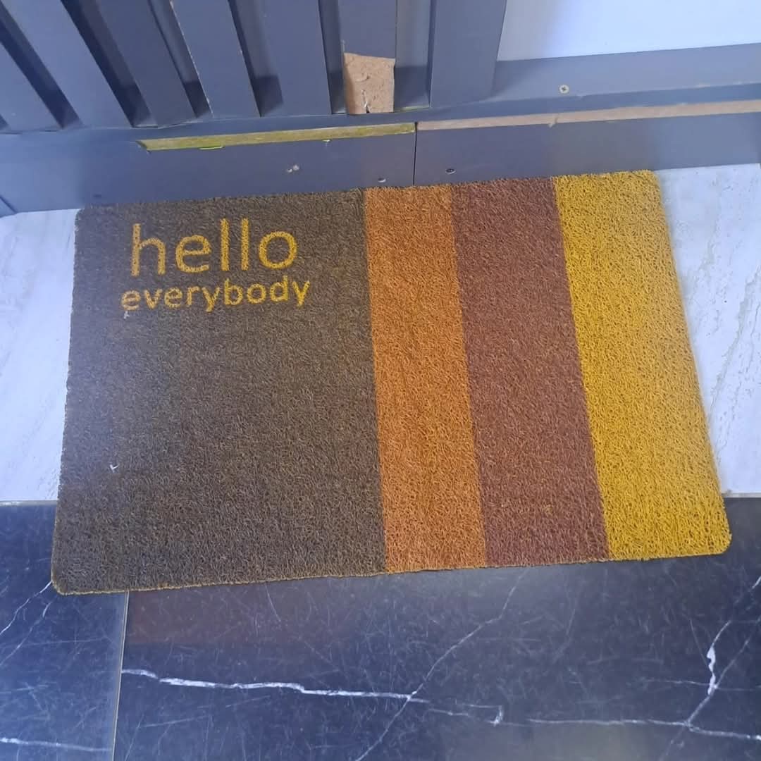 Printed door mat