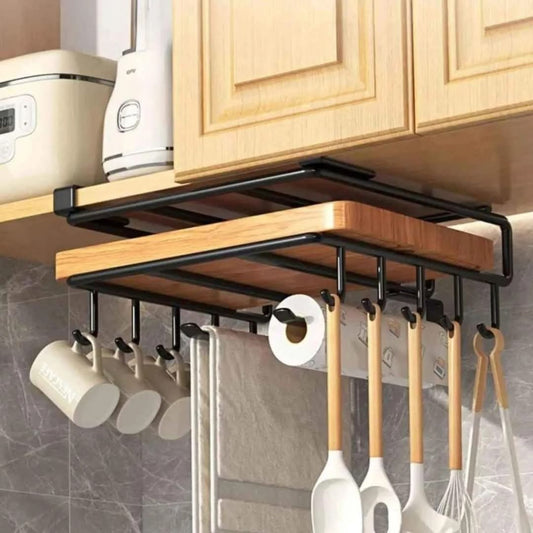 Kitchen Cabinet Under Shelf Double-layer Storage Rack