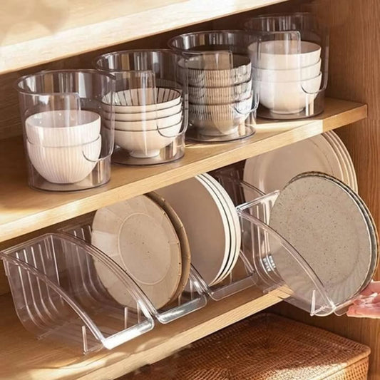 Dinner plate lid storage rack
