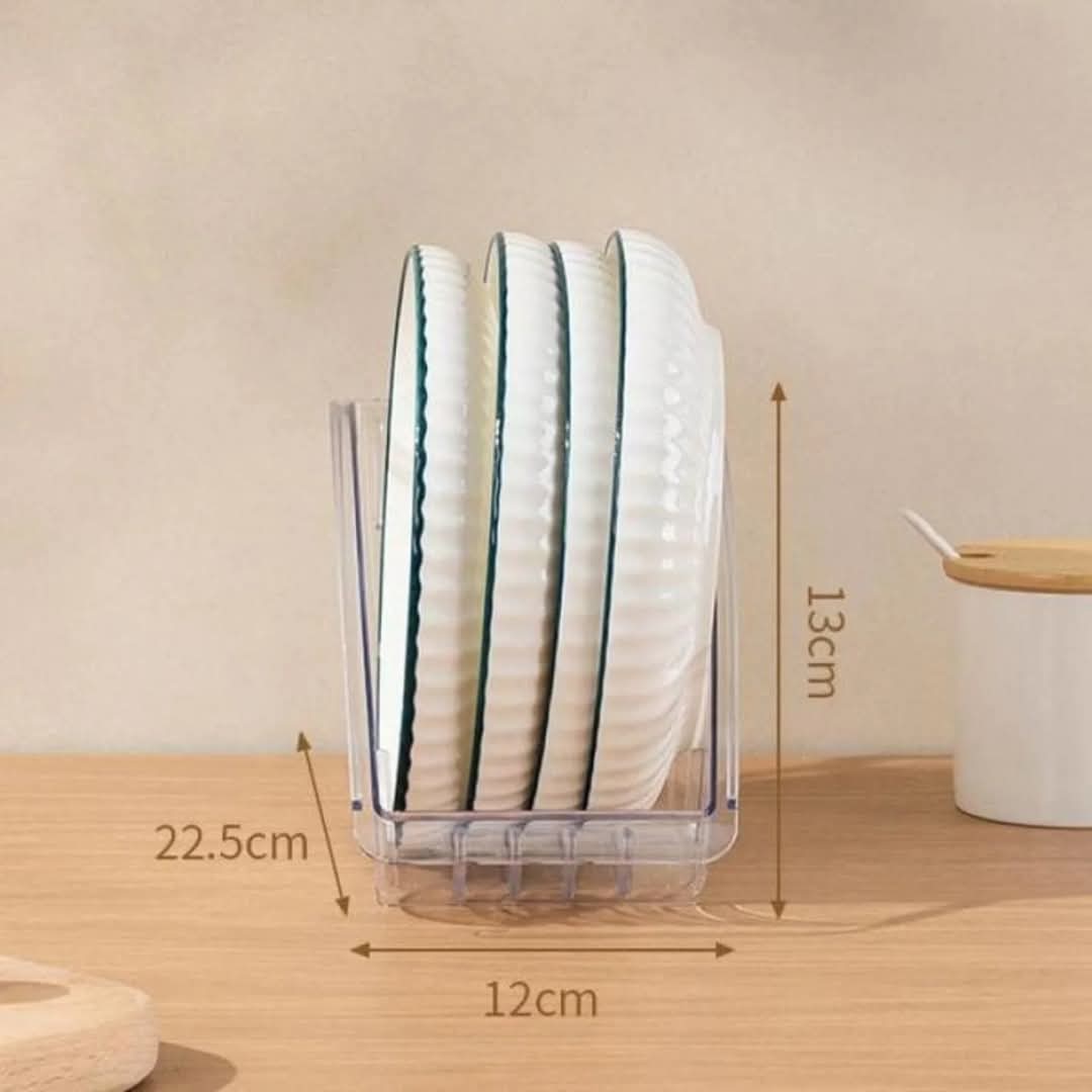 Dinner plate lid storage rack