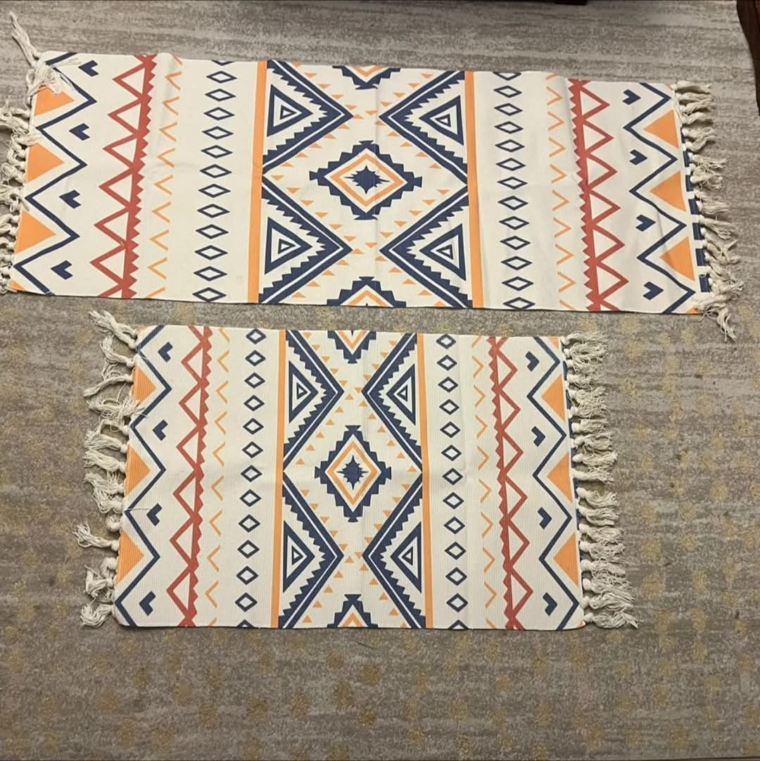 Cotton woven rugs