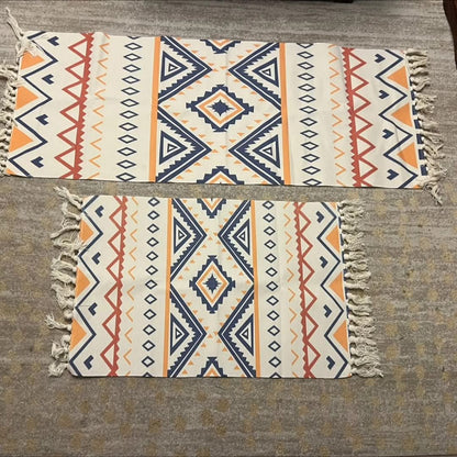 Cotton woven rugs