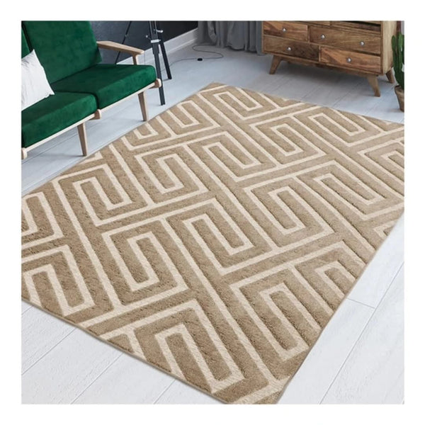 Microfiber 3D Design Area Rug