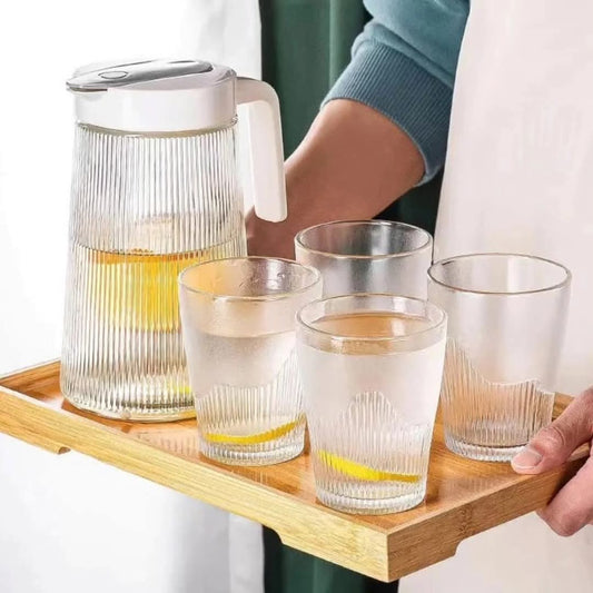 5pc glass water set