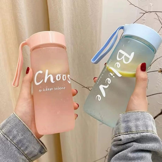 600ml Frosted water bottles