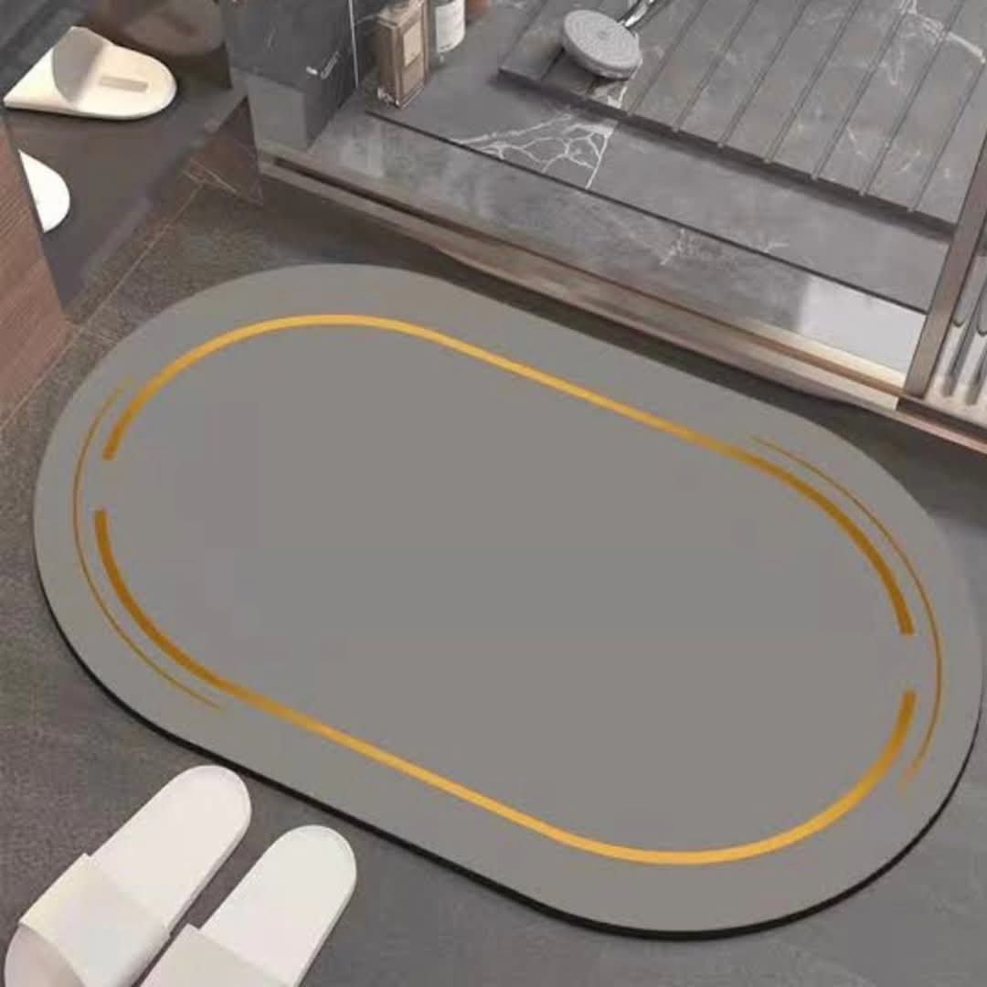 Anti slip Oval Bathroom Mat