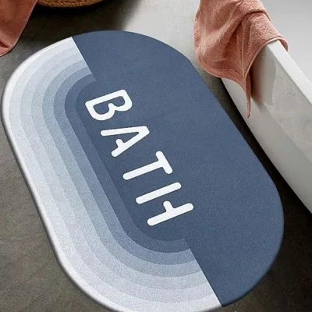 Anti slip Oval Bathroom Mat